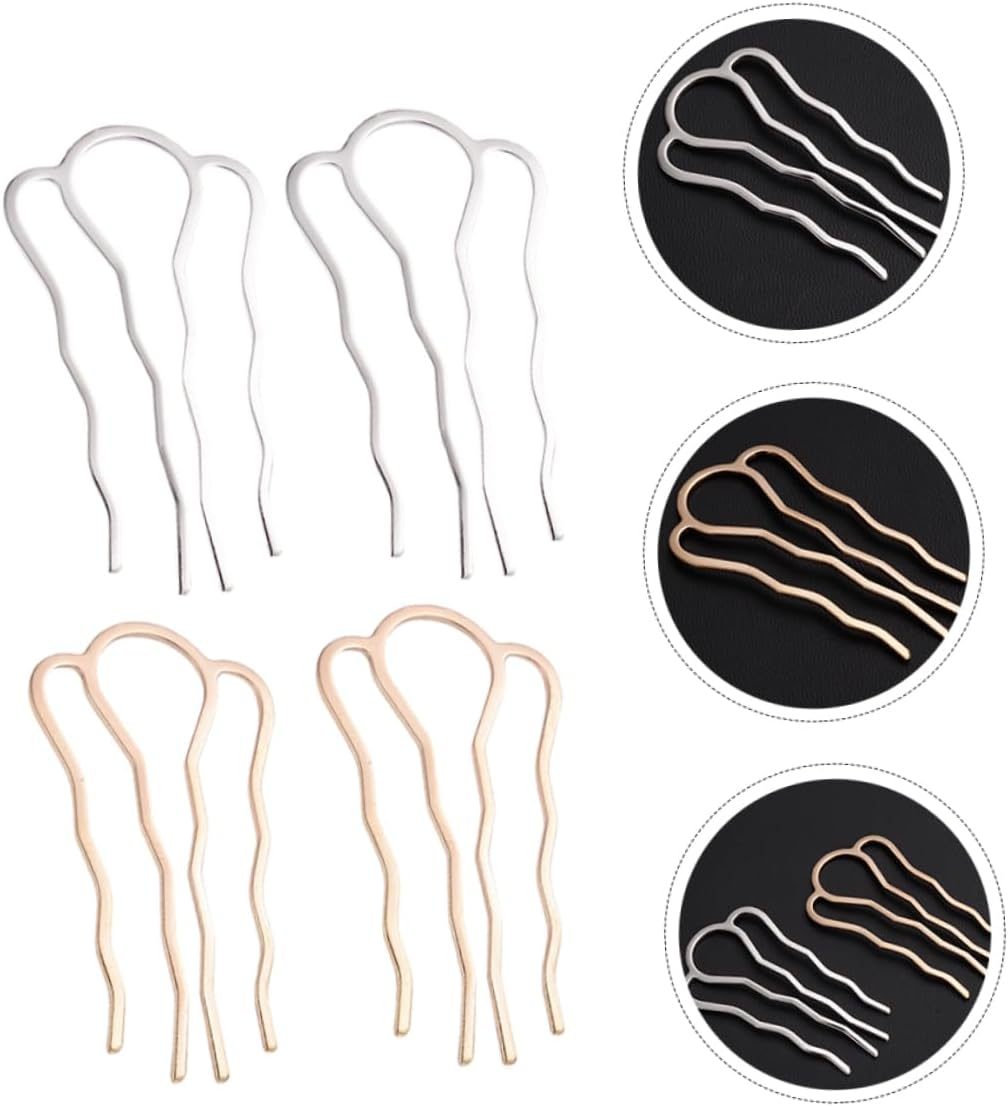 Beaupretty 8Pcs Vintage Hairpin Hair Accessory Kit Elegant for Women Girls Hair Beads image number 4