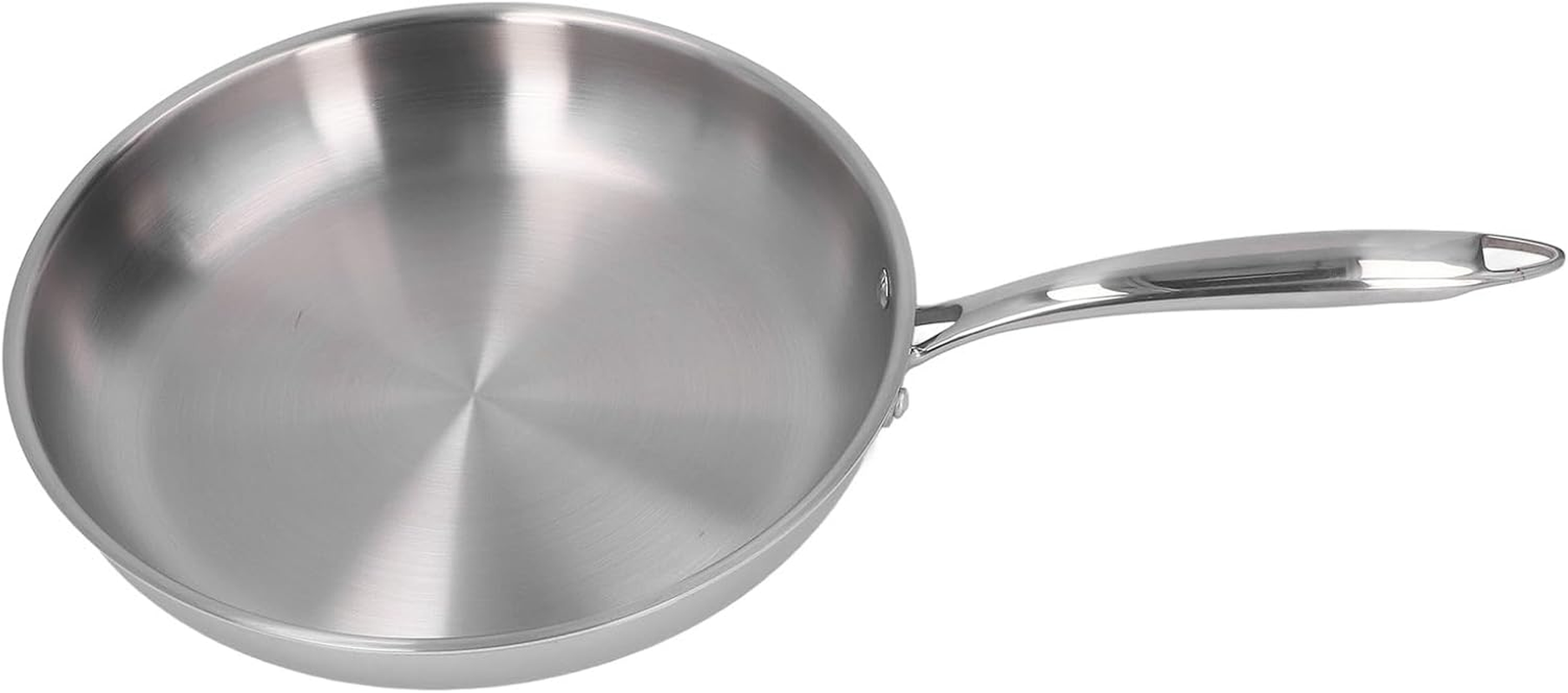 Stainless Steel Frying Pan, Non Stick Frying Pan with Comfortable Handle Thickened, Professional Cookware for All Stove (24Cm) image number 6