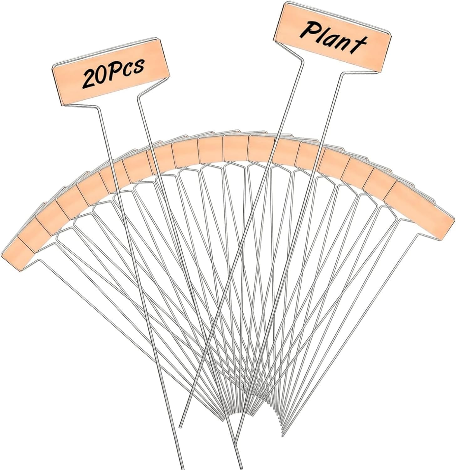 20 Pcs Copper Plant Labels, 25.5Cm Waterproof Plant Markers for Outdoor Garden, Seedlings, Flowers, Vegetables, and Herbs image number 3
