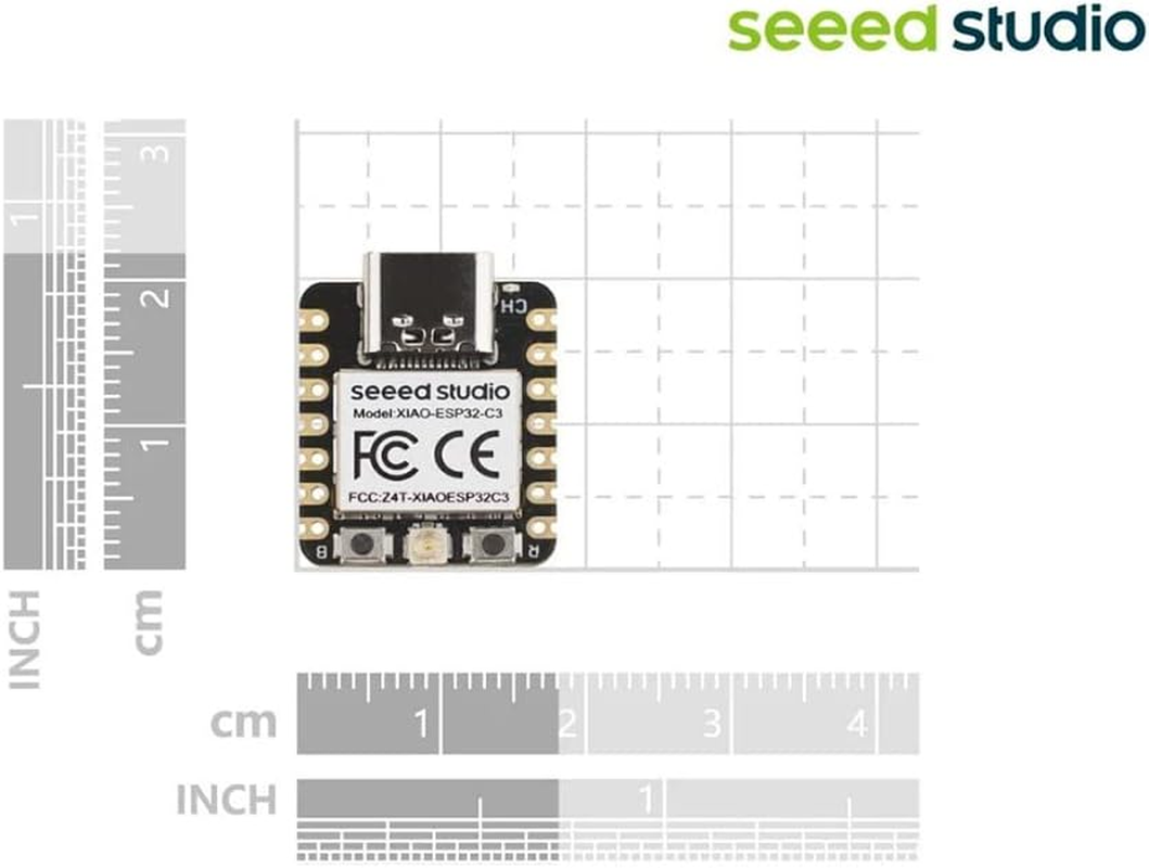 Seeed Studio XIAO ESP32C3 - Tiny MCU Board with Wi-Fi and BLE for Iot Controlling Scenarios. Microcontroller with Battery Charge, Power Efficient, and Rich Interface for Tiny Machine Learning. &hellip; image number 1