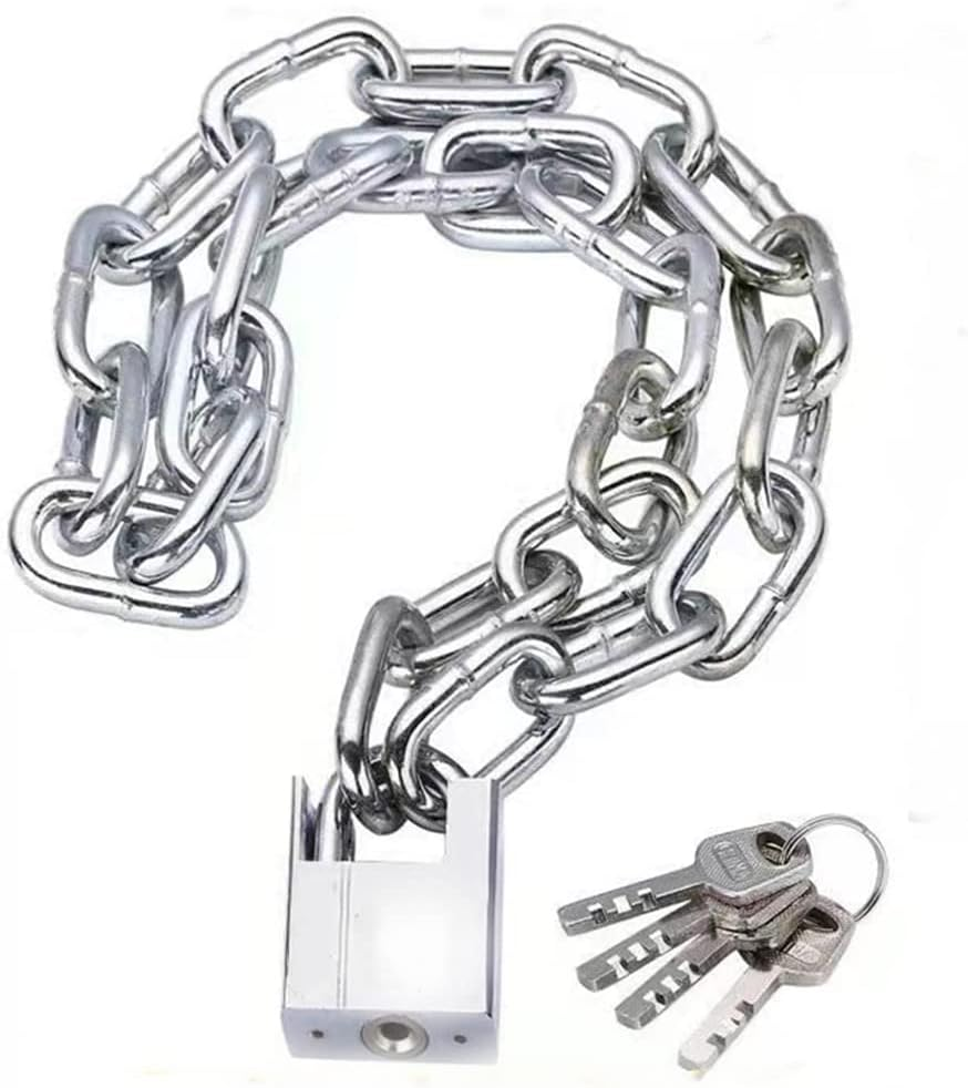 Artnindia Security Chain Lock,Bike Chain Lock, Premium Case-Hardened Security Chain,Cannot Be Cut with Bolt Cutters or Hand Tools, Ideal for Motorcycles, Bike, Generator, Gates,Outdoor Furniture image number 5