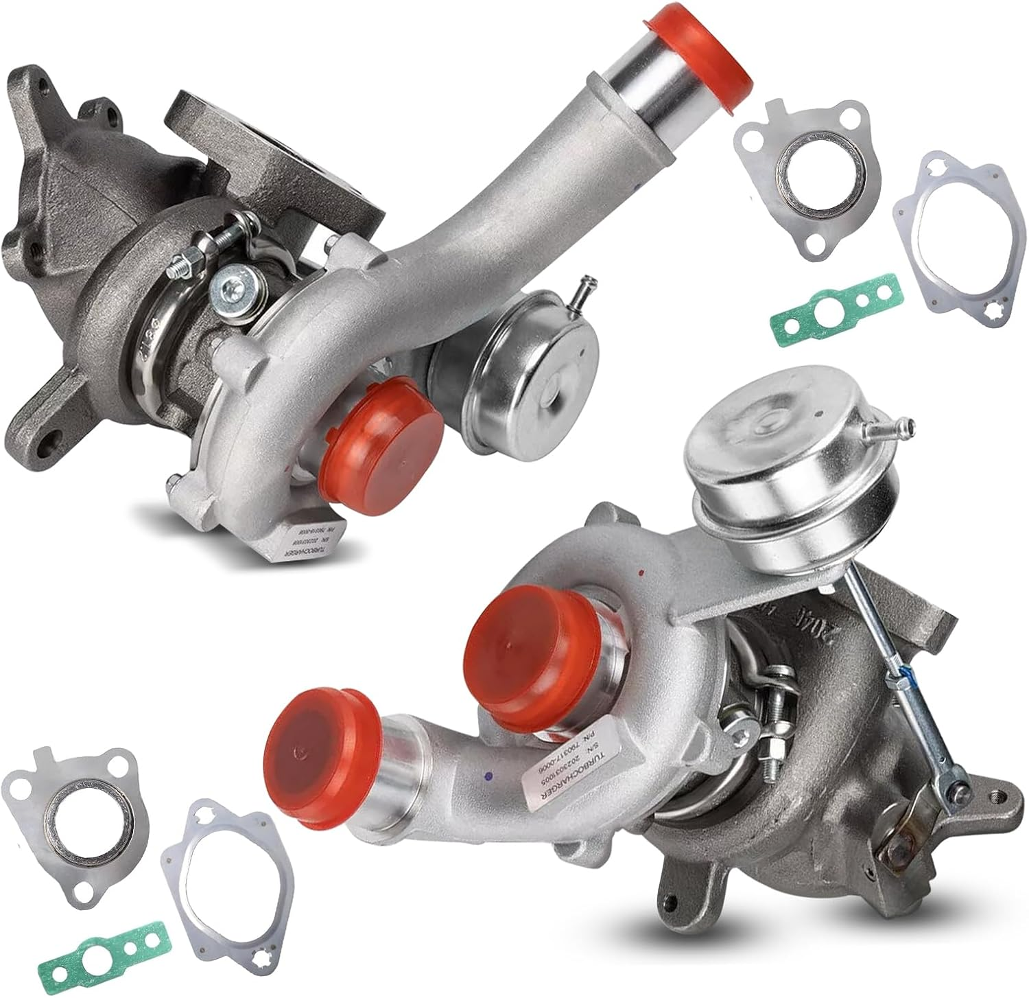 Left & Right Twin Turbocharger for 2010-2019 Ford Explorer Flex Lincoln MKS MKT 3.5L AA5E9G438GD AA5E9G438G AA5E6K682BF AA5E6K682BI image number 4