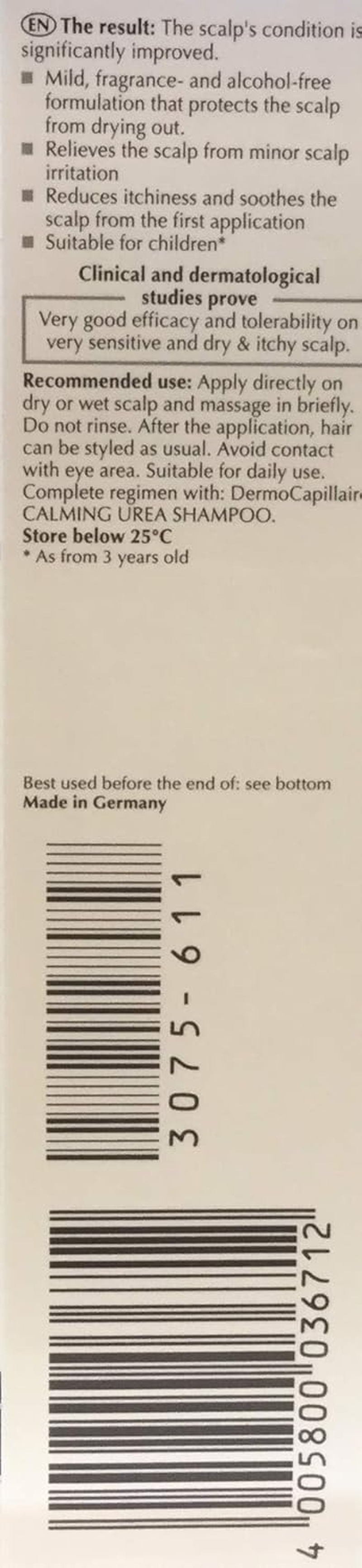 Eucerin Dermocapillaire Calming Urea Scalp Treatment - 5% Urea 100Ml