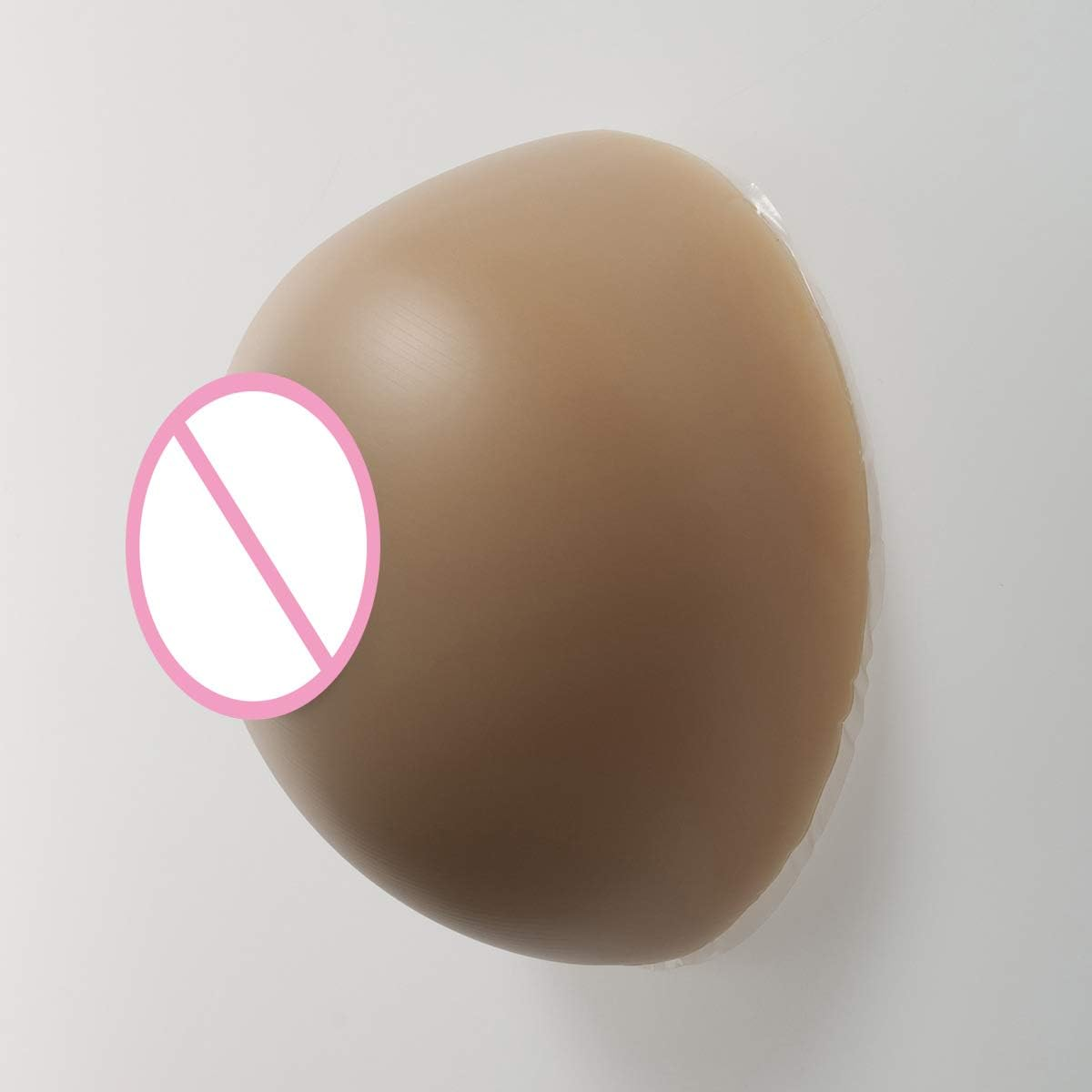 Baronhong Sticky Silicone Breast Forms Mastectomy Prosthesis Bra Portable Fake Boobs for Cosplay Crossdresser;Circular 1 Pair image number 2