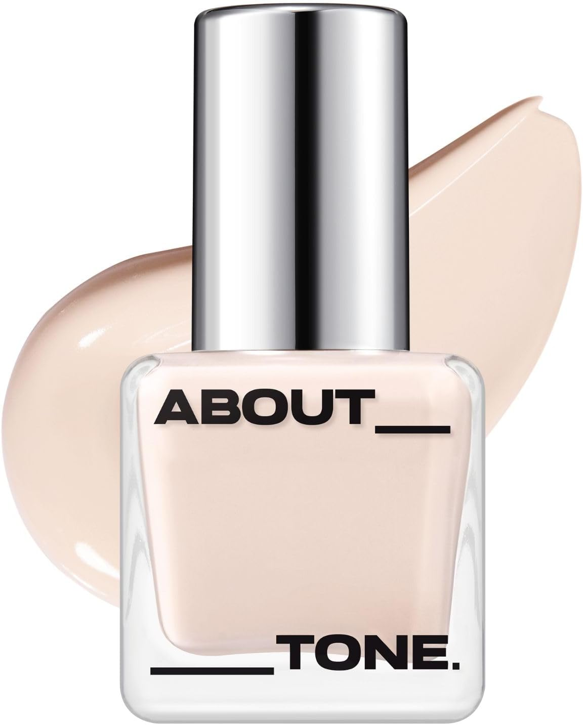 ABOUT TONE Skin Layer Fit Foundation 5 Colors - Ultra Adherence Liquid Foundation Super Comfort Fit 24 Hours Long-Lasting Lightweight Semi-Matte Vegan Korean Face Makeup (21 COOL LIGHT, 30Ml)