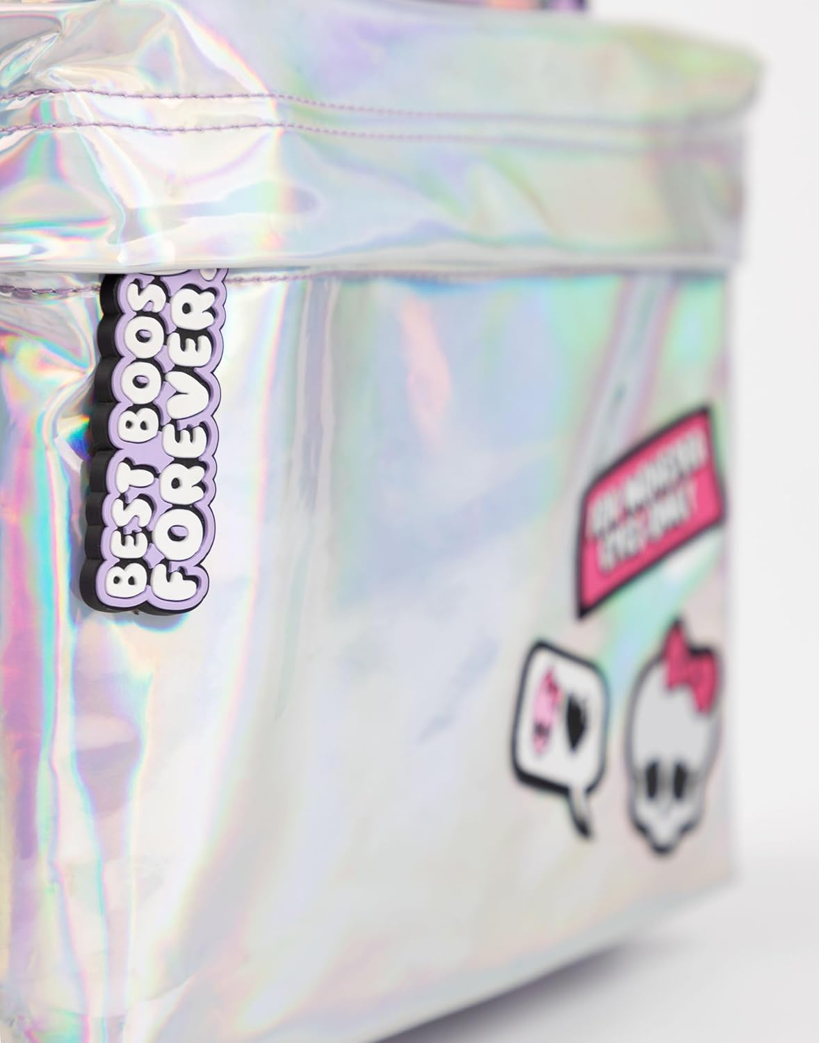 Monster High Girls Backpack | Pink & Silver Rucksack with Adjustable Straps | Reflective Pocket & Badge All over Print Practical & Organised Luggage Sports School Bag | Doll TV Series Merchandise Gift image number 1