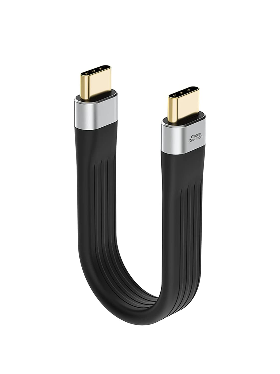 USB C to USB C Short Cable 3.1 Gen 2 Cable with Power Delivery, 60W 3A Fast Charge Cable 10Gbps with 4K Video Output, Compatible with Ipad Air5,Galaxy S22+/S22/S21/S20, Ipad Pro, Etc, 0.4Ft/5Inch image number 1
