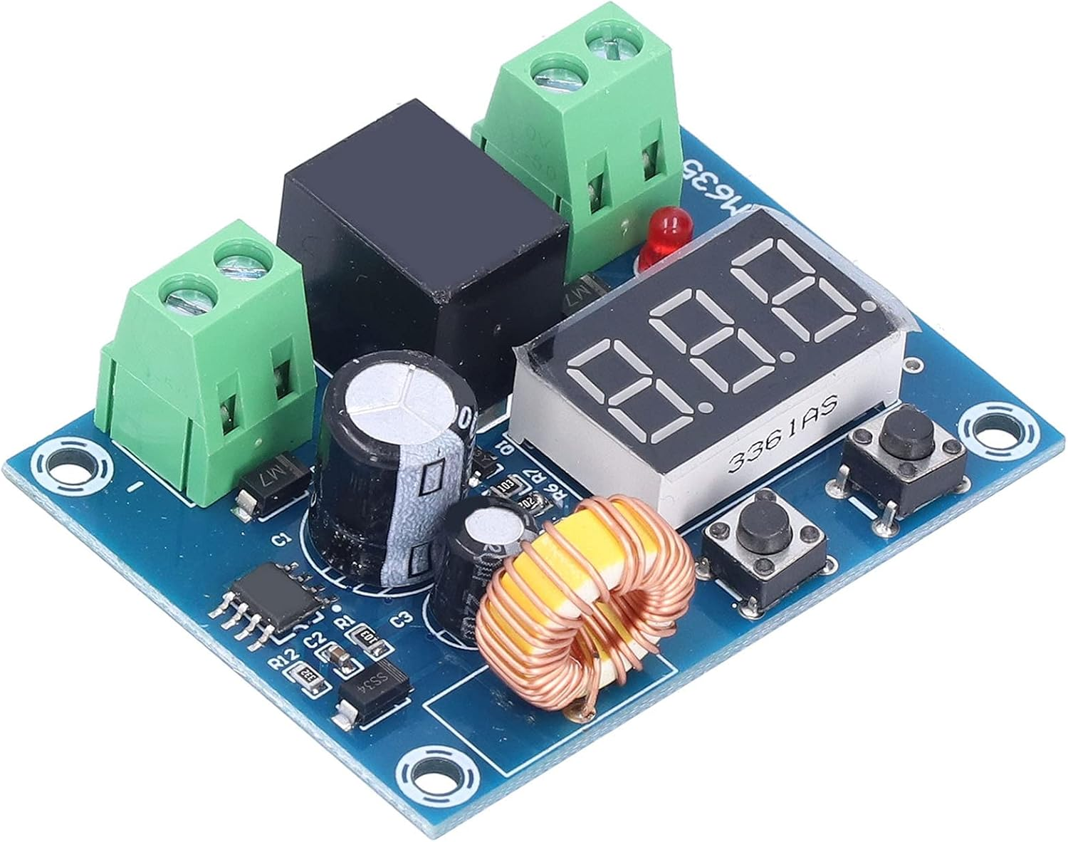 EVTSCAN Digital Adjustable DC Voltage Protection Module, for 12V to 36V Lead-Acid, Lithium-Ion Batteries, over Discharge Low Voltage Disconnect Battery Protection Board