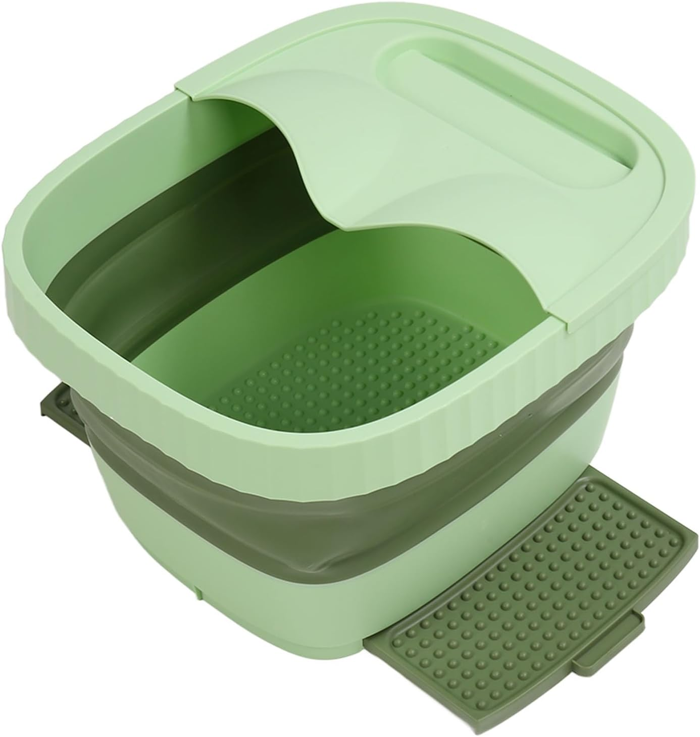 Collapsible Foot Soak Tub, Easy Storage Portable Foldable Foot Soak Tub Relax Muscles for Household (Green) image number 6