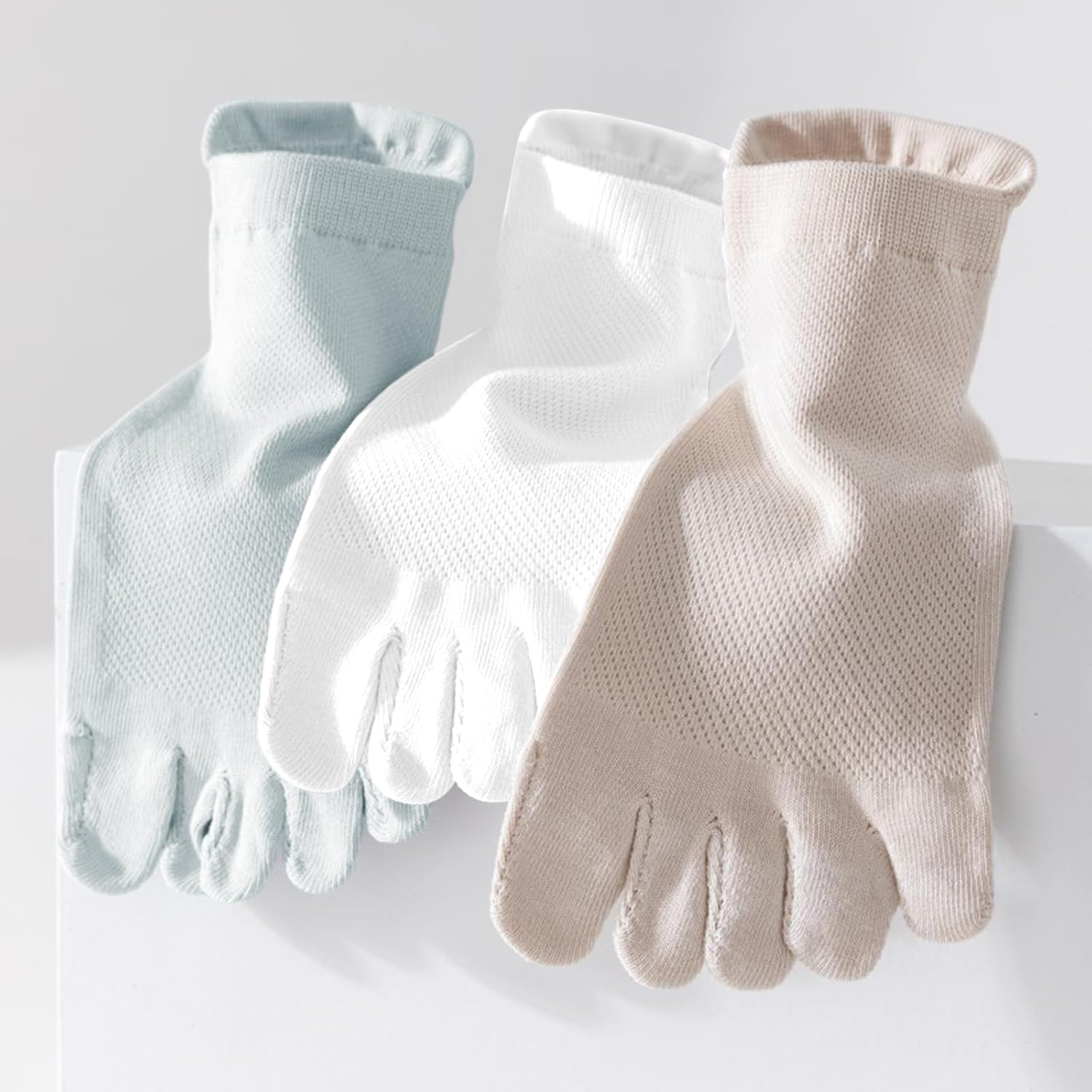 Daelesr 5 Pairs Toe Socks for Women, No Show Sports Socks 4-12, Non Slip Ankle Socks, Breathable Running Socks, Low Cut Liner Socks All Season image number 6