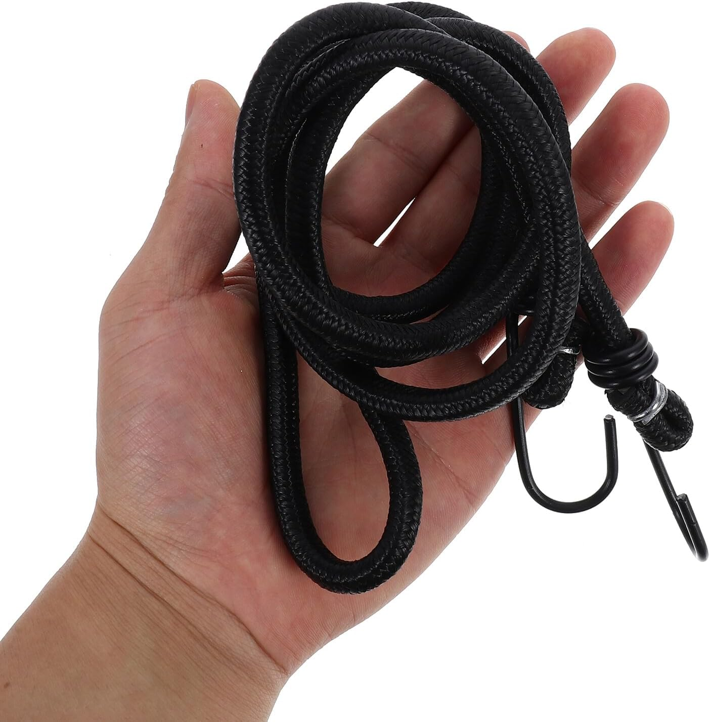 OFFIGAM Heavy Duty Elastic Bicycle Luggage Strap Adjustable Bungee Cord with Hooks for Mountain and Fixed Gear Bikes Secure Elastic Packing Rope for Camping Travel image number 1