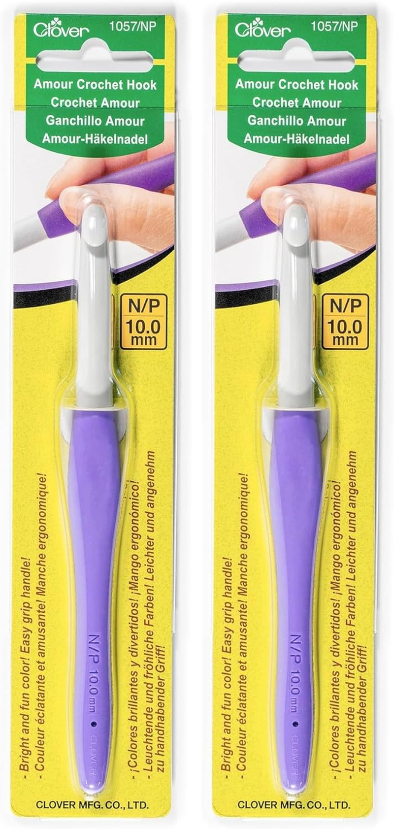 Clover Amour Crochet Hook, 10 Mm Size