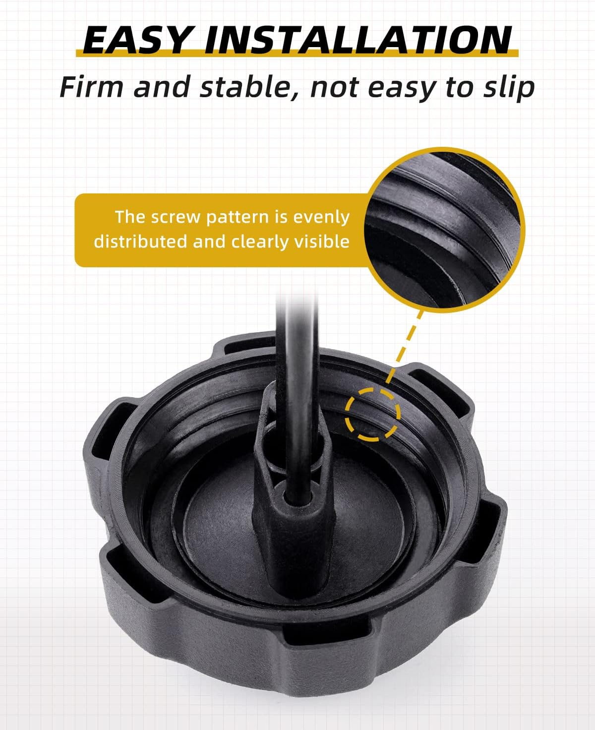 QUICKWOLF Ranger Gas Cap,1240119 Gas Cap with Gauge Compatible with Polaris Ranger 400 425 500 700 TM Fuel Gauge, Anti-Corrosion Material image number 1