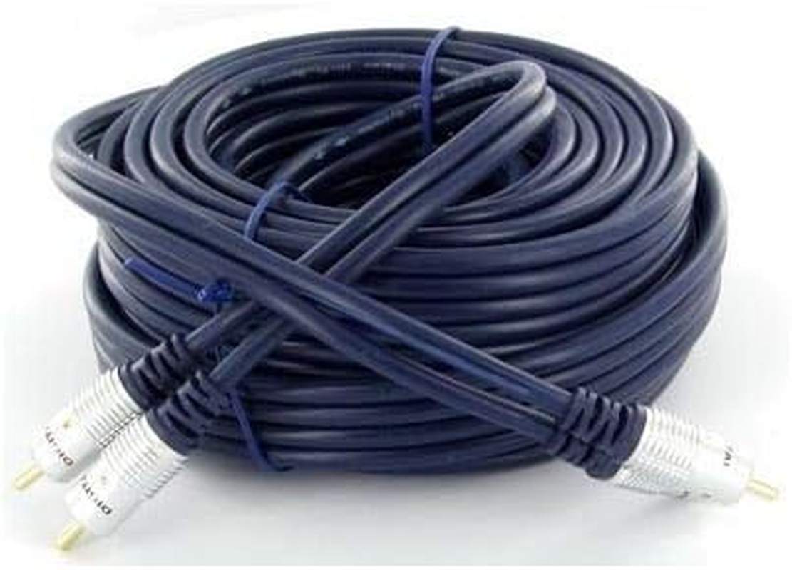 10M Stereo Audio Cable 2RCA Male to 2RCA Male Red & White RCA Cord Lead image number 2