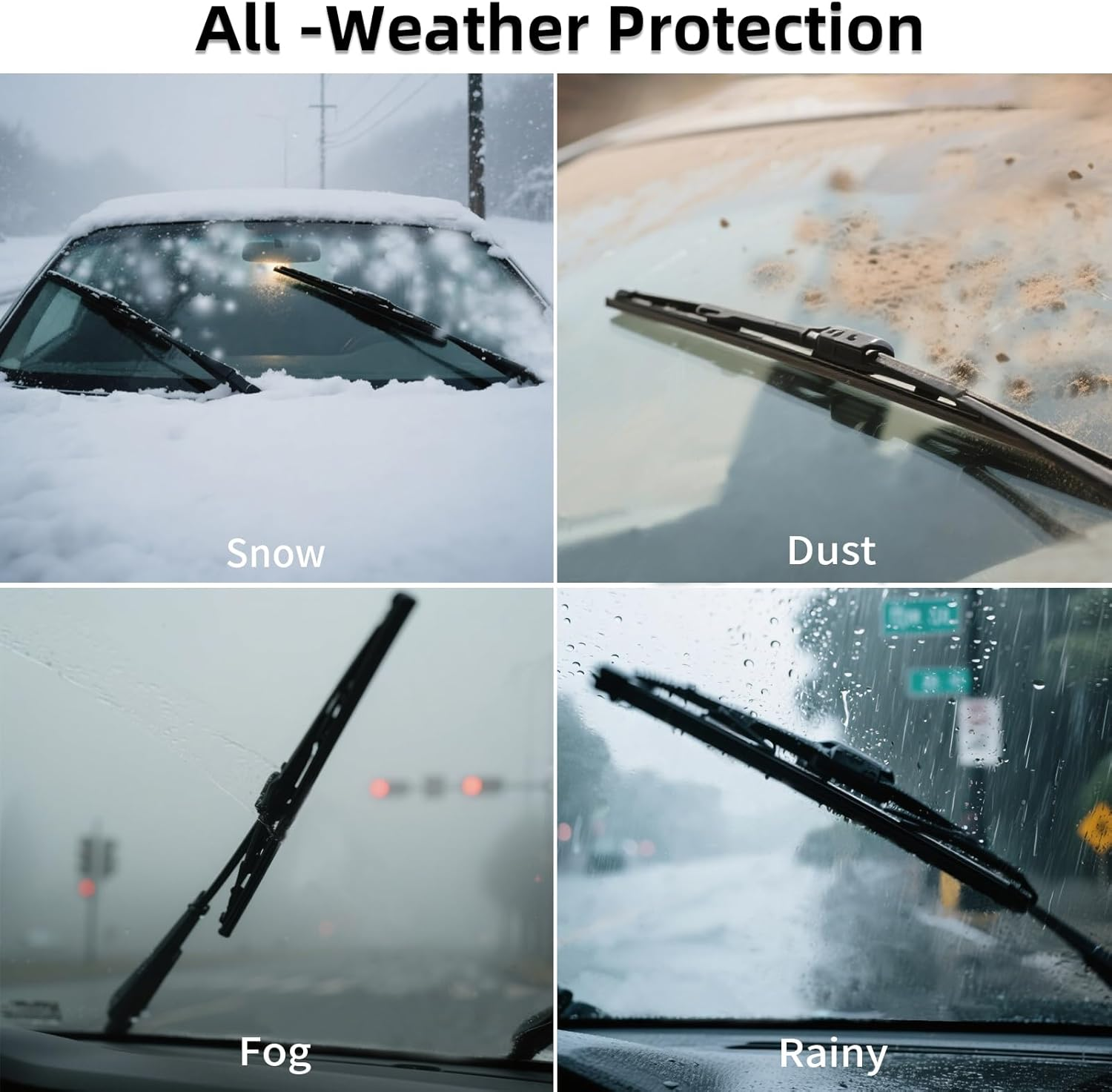 Silicone Windshield Wipers Replacement 26 and 19 Inch for Tesla Model 3 Wiper Blades Accessories 2017-2025 2026 Highland (Set of 2) Top Lock image number 5