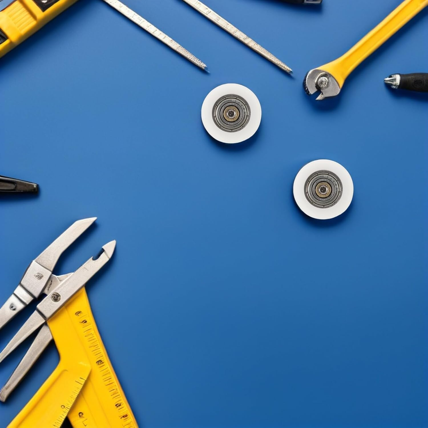 COHEALI 4Pcs Shower Sliding Door Rollers Replacement Kit Glass Door Wheel Pulleys for Smooth Sliding Fit Shower Roller Wheels Hardware Accessories image number 6