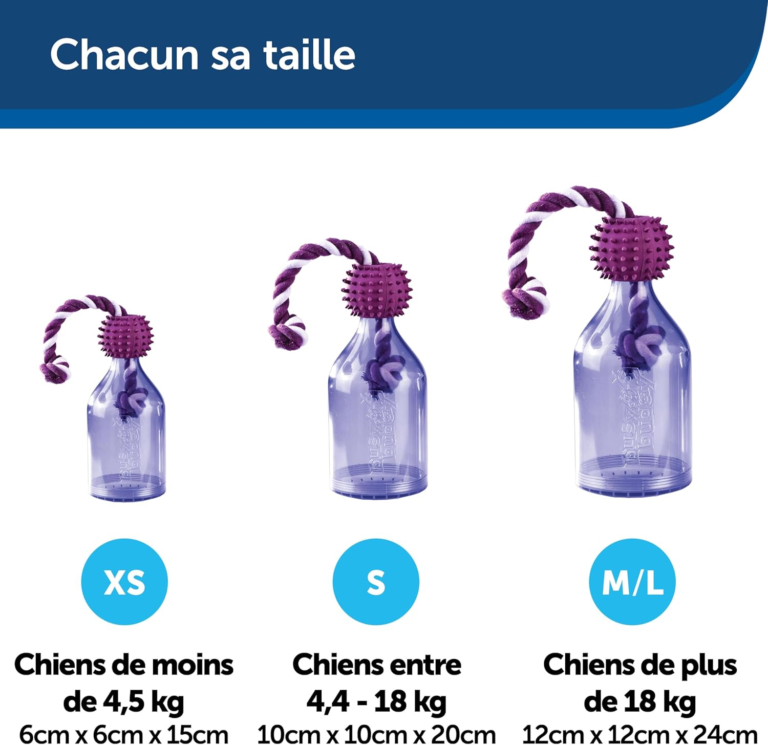 Petsafe Busy Buddy Tug-A-Jug Interactive Meal Dispensing Dog Toy, Purple, Medium/Large image number 4