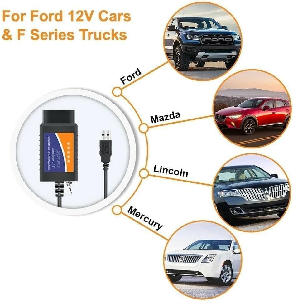 OBD2 USB Adapter ELM327 V1.5 Car Diagnostic Device Automotive OBD2 USB Scanner Code Reader Diagnostic Tool image number 2