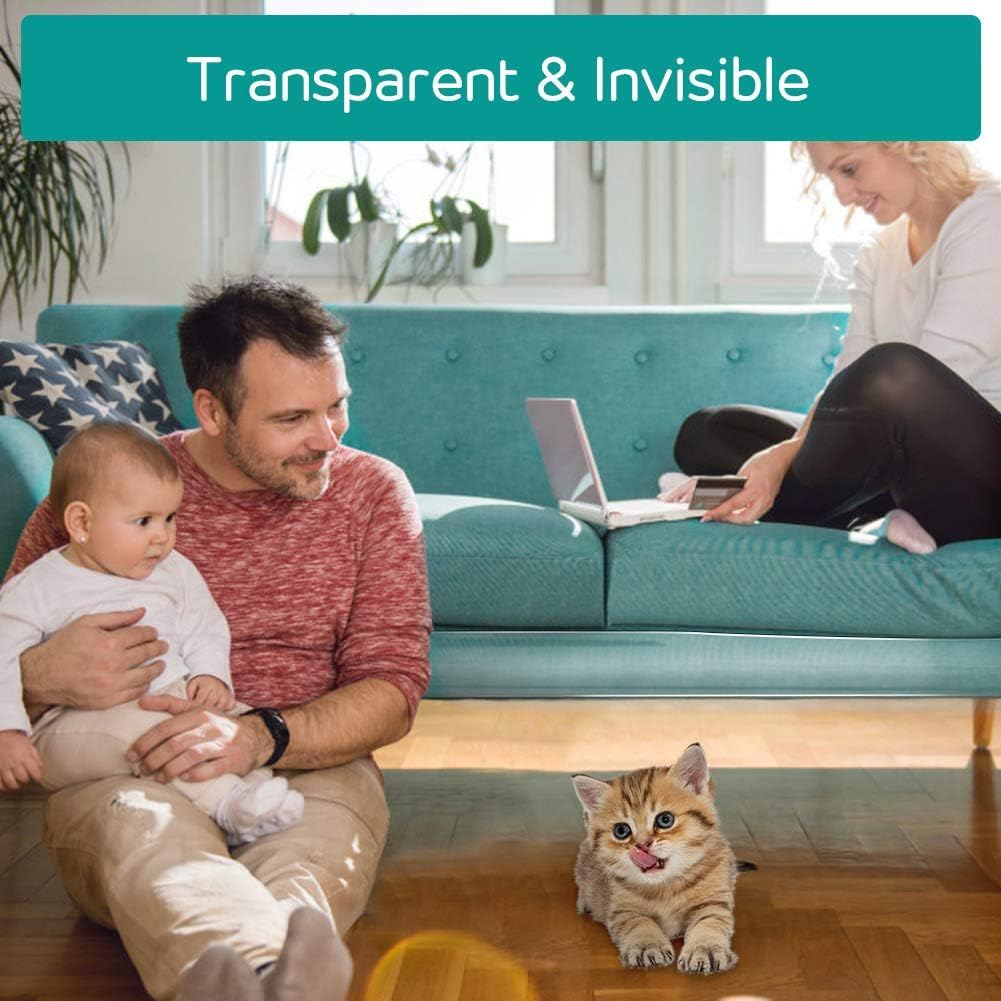 Ejoyous Cat Scratch Protection Self-Adhesive Scratch Protection Film for Sofa Furniture Sofa Scratch Protection Pad with 40 Pads Nails for Cat Lovers and Furniture Owners 4 Pieces M/L Code image number 4