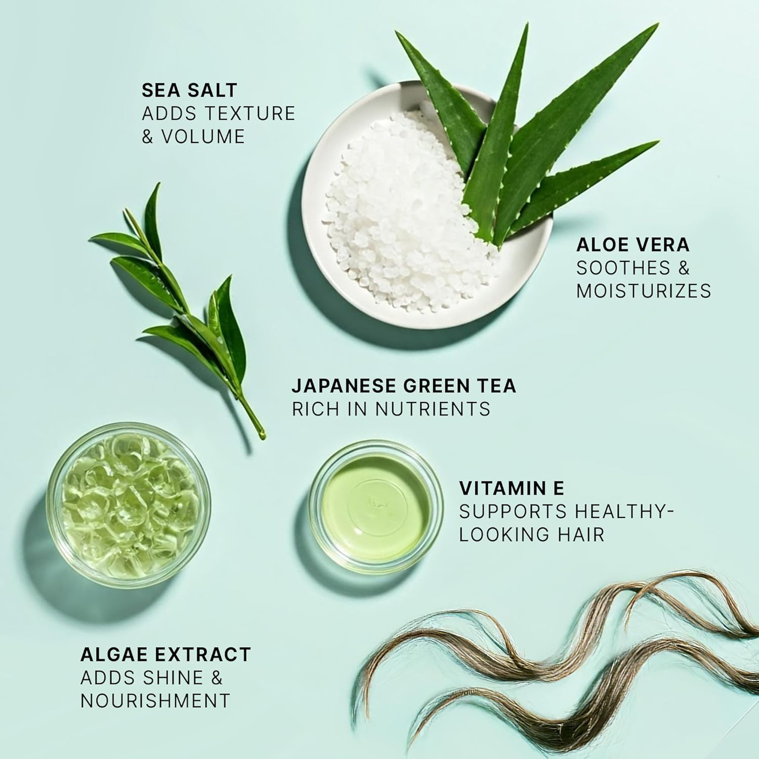 Beauty by Earth Sea Salt Spray for Textured Beach Waves & Volume - USA Made with Organic Ingredients, Texturing and Volumizing Spray for Fine Hair for Men & Women image number 6