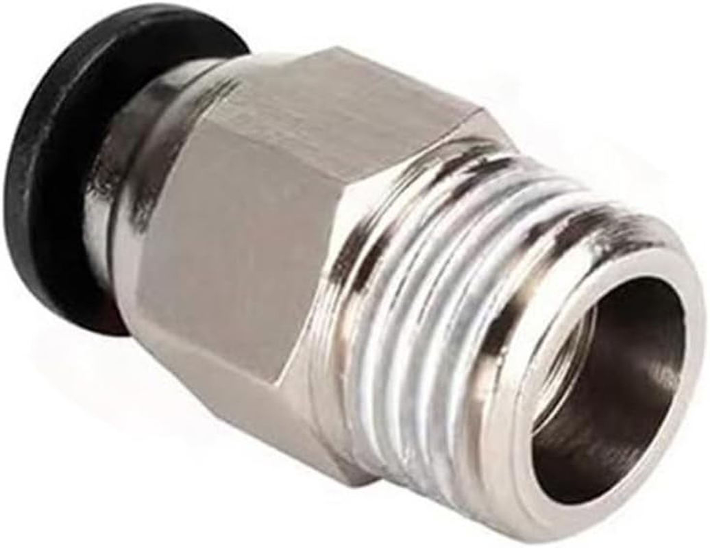 LEOWAY 3D Printer 3M Ultra-Smooth PTFE Teflon Tube 2.5Mm Id/4.0Mm OD with 4Pcs PC4-M10 Pneumatic Connector Fittings for 1.75Mm Filament image number 4