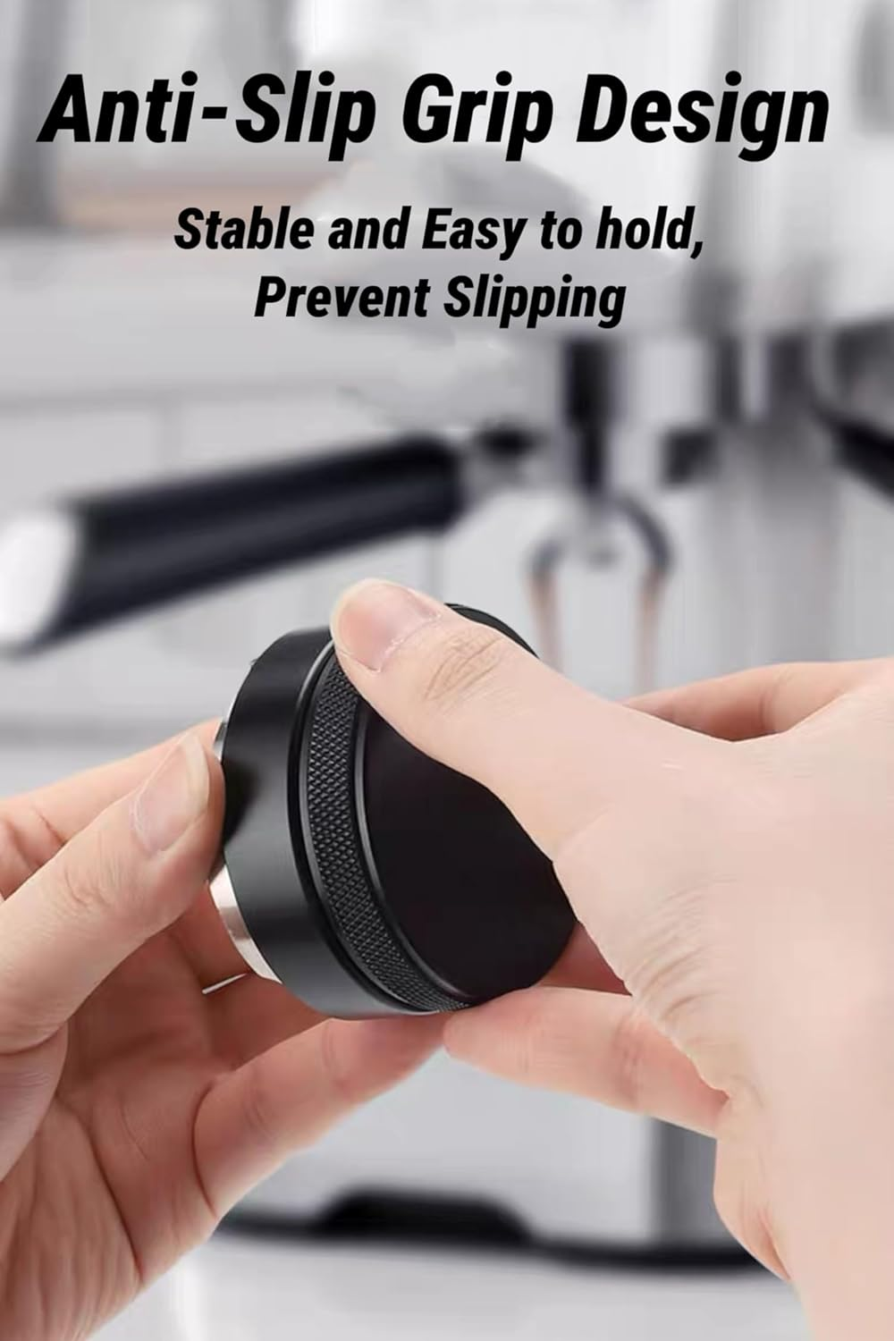 Mernard 58Mm Coffee Distributor Tool, Height Adjustable Espresso Leveler with Anti-Slip Grip image number 1