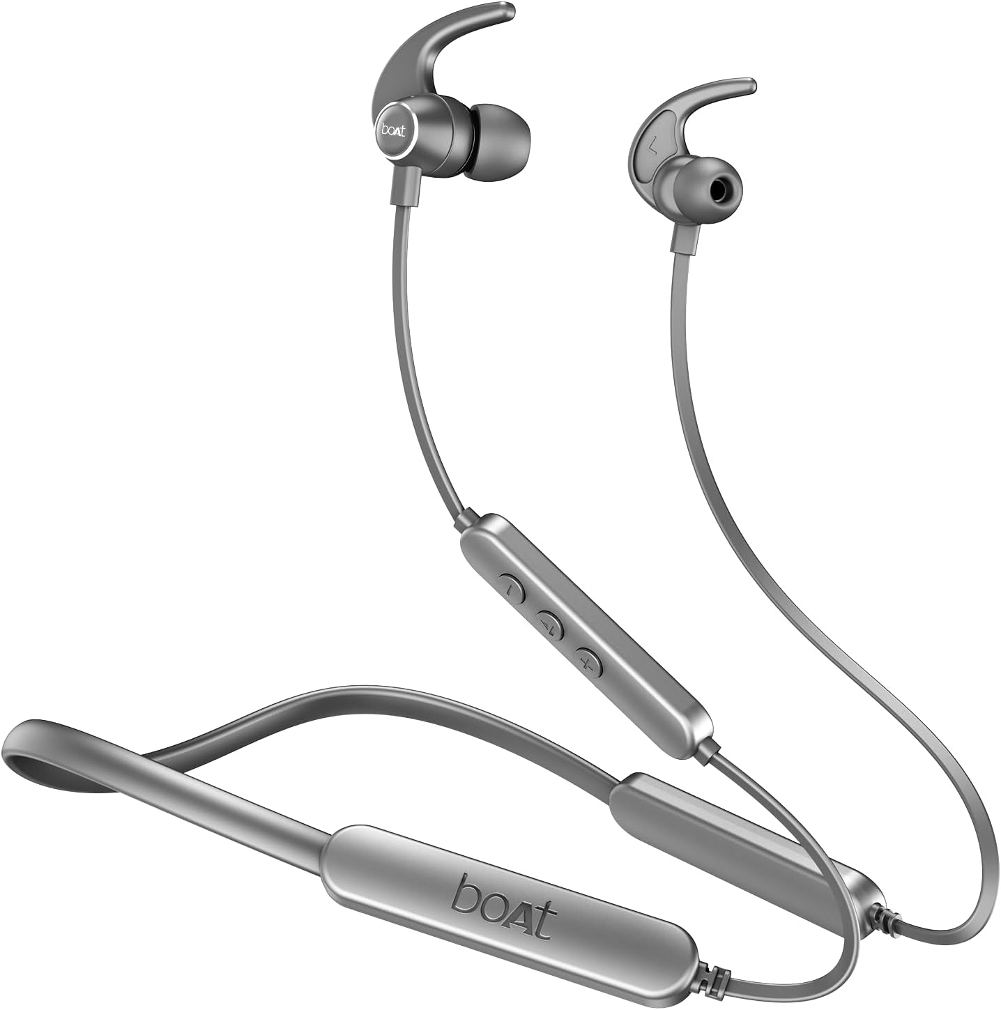 Boat Rockerz 255 Pro Plus, 60 Hour Battery, Fast Charge, IPX7, Dual Pairing, Low Latency, Magnetic Earbuds, In-Ear Bluetooth Neckband, Wireless with Microphone Earbuds (Cosmic Grey) image number 2