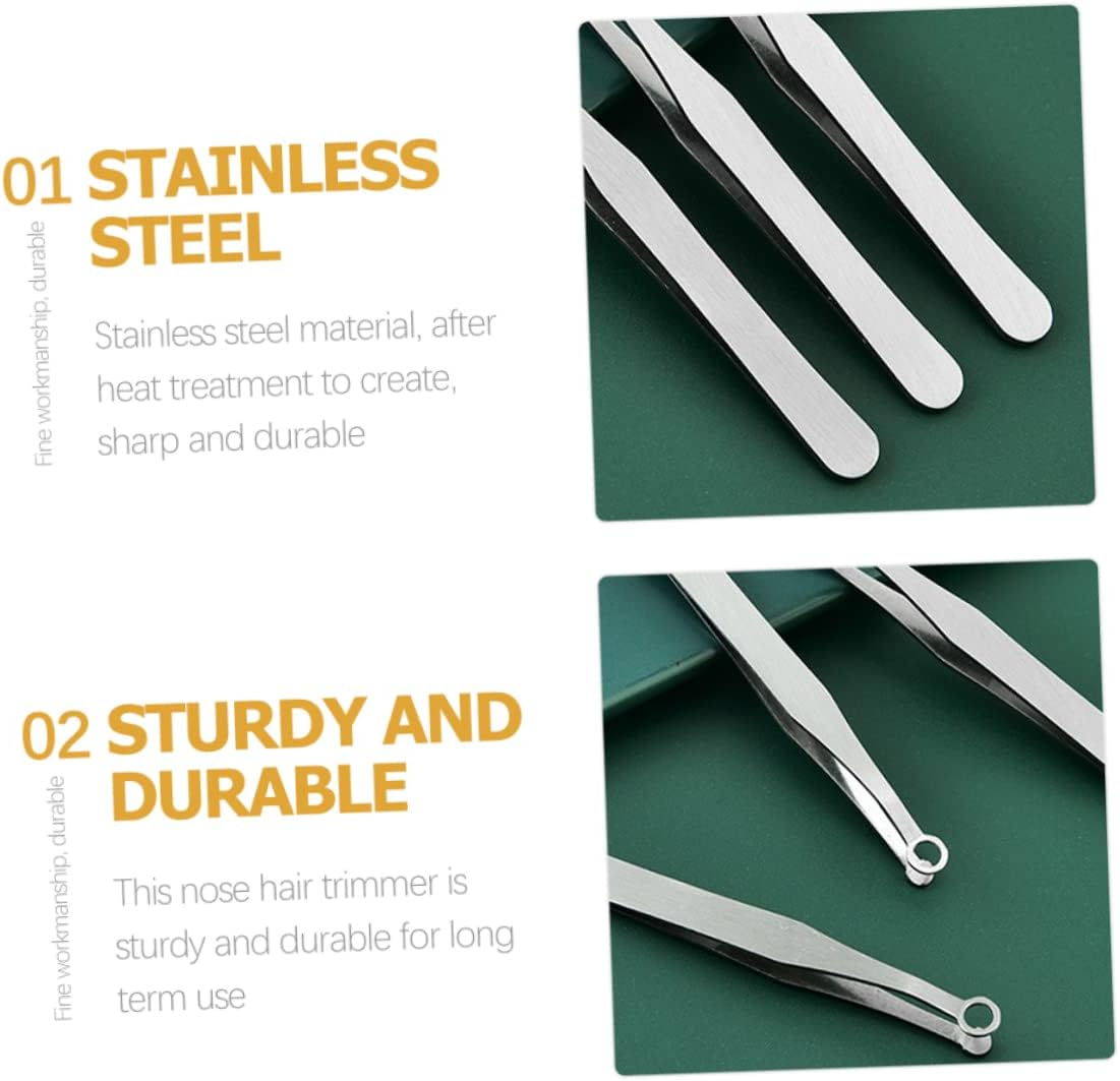 1Set Male Nose Hair Remover Multi Purpose Nasal Hair Trimming Tool for Men Precision Nose Hair Tweezers Facial Hair Remover Hair Removal Device image number 1