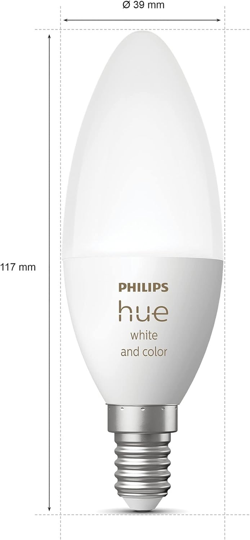 Philips Hue E14 Color Ambiance LED Bulb (Pack of 2) image number 3
