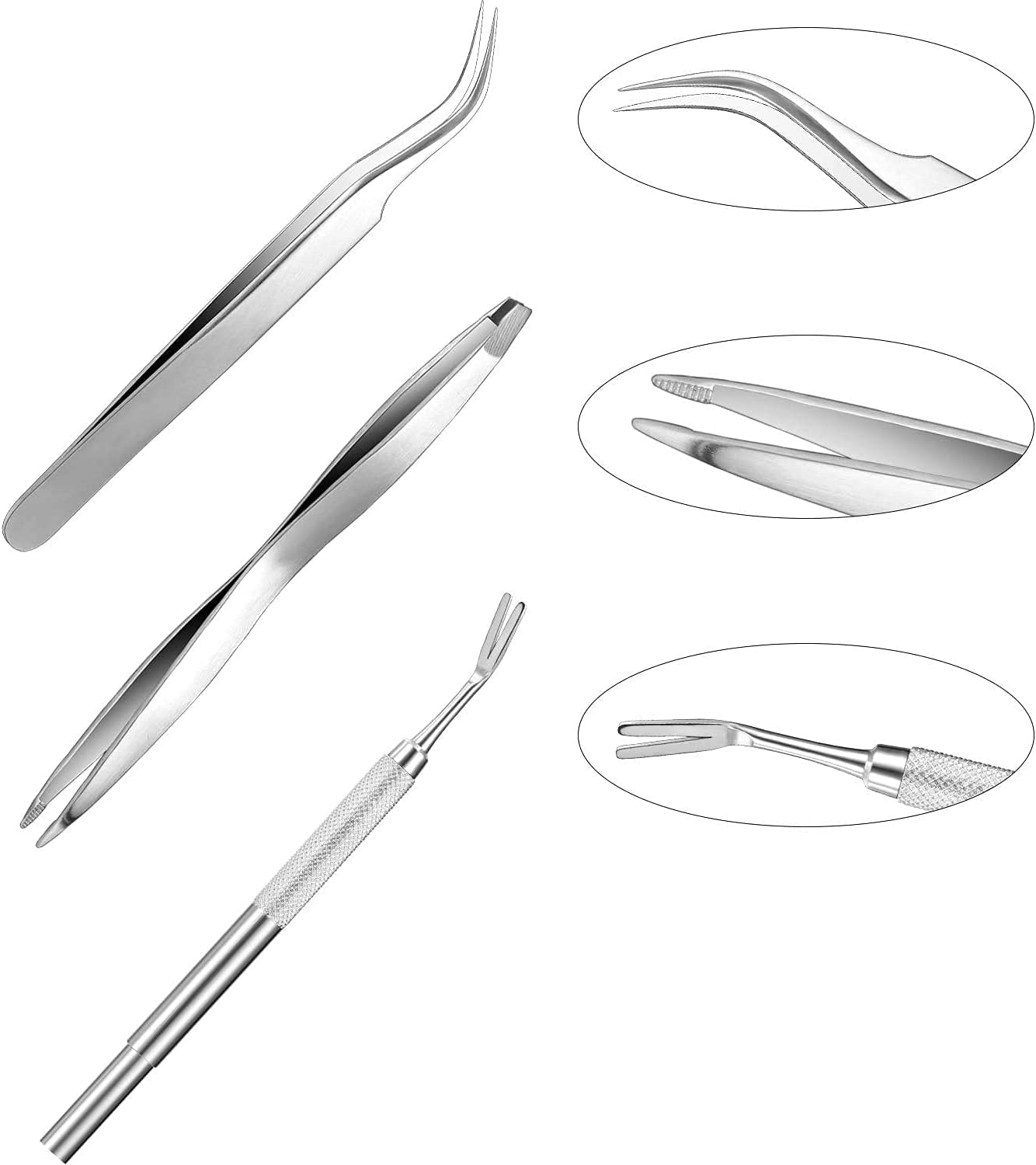 Cats and Humans Plastic Tick Puller Tick Grabber, 7Pcs Tick Remover Tick Remover Tick Puller Removal Tick Grabber,Tick Removal Tick Picker Flea Removal Tool,Tick Hook Louses Pliers Remover,Orange image number 3