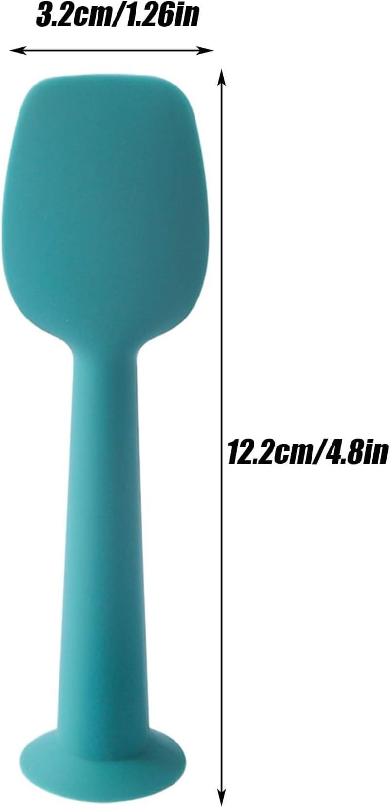 Baby Diaper Cream Spatula &ndash; Soft Silicone Rash Cream Applicator | Flexible Balm Tool for Travel, Daycare, Nursery, Bath Time, and Gentle Baby Skincare Application - Blue image number 3