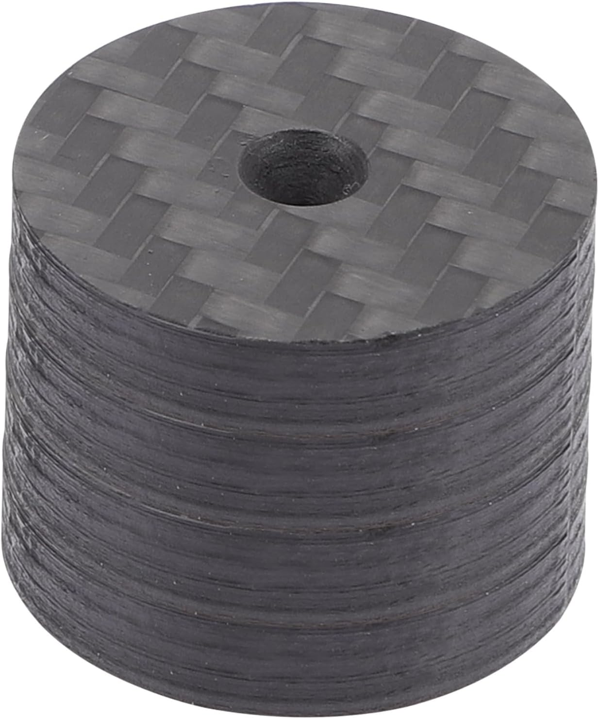 UKCOCO Carbon Fiber Speaker Spikes Isolation Feet 25X5Mm 4Pcs Shockproof Audio Turntable Pads for Home Theater and Hi-Fi Systems image number 6