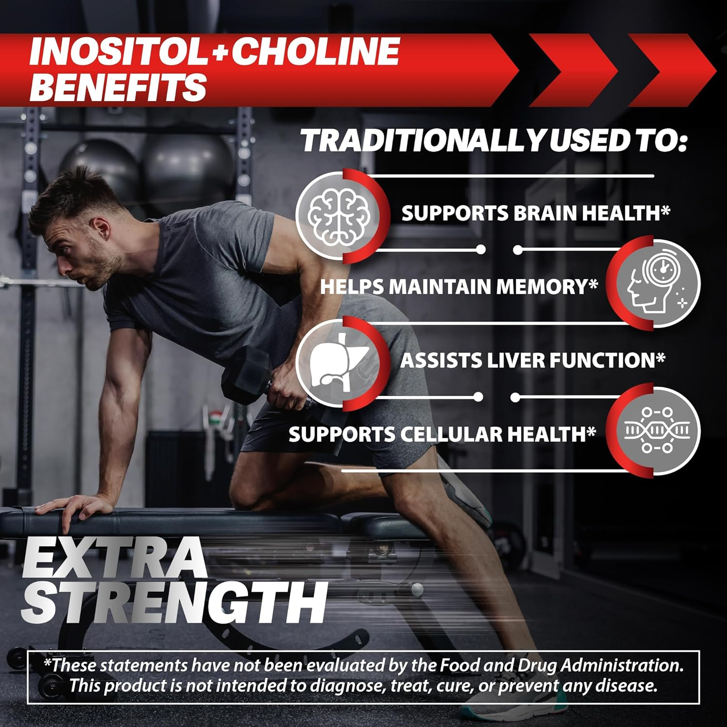 BEBEFEN Choline & Inositol 1500 Mg Supplement | 60 Capsules | Non-Gmo, Gluten Free