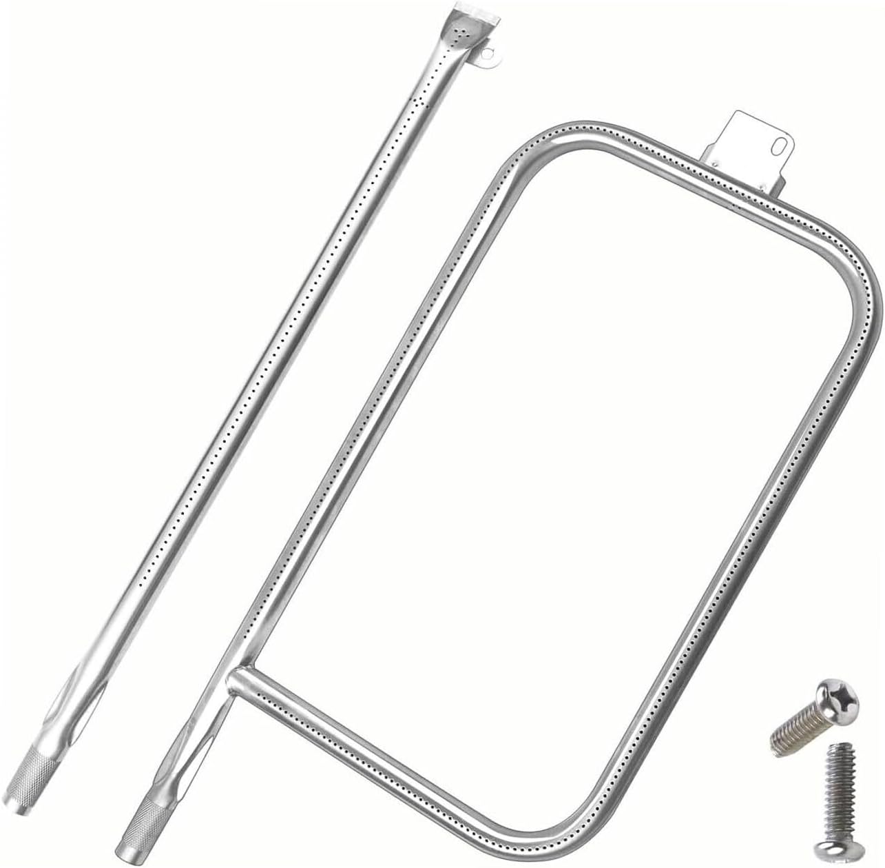 For Weber Q300 Q320 Q3000 Q3200 Stainless Steel Grill Burner Tube with Screw