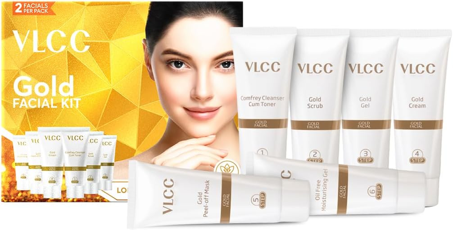 VLCC Gold Facial Kit 60 G image number 3