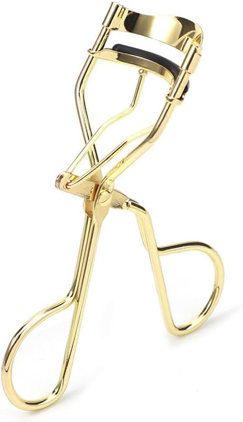 Eyelash Curler - Portable Lash Curler with Replaceable Soft Pads, Natural Long-Lasting Curling Tool, Gentle Design Prevents Pinching