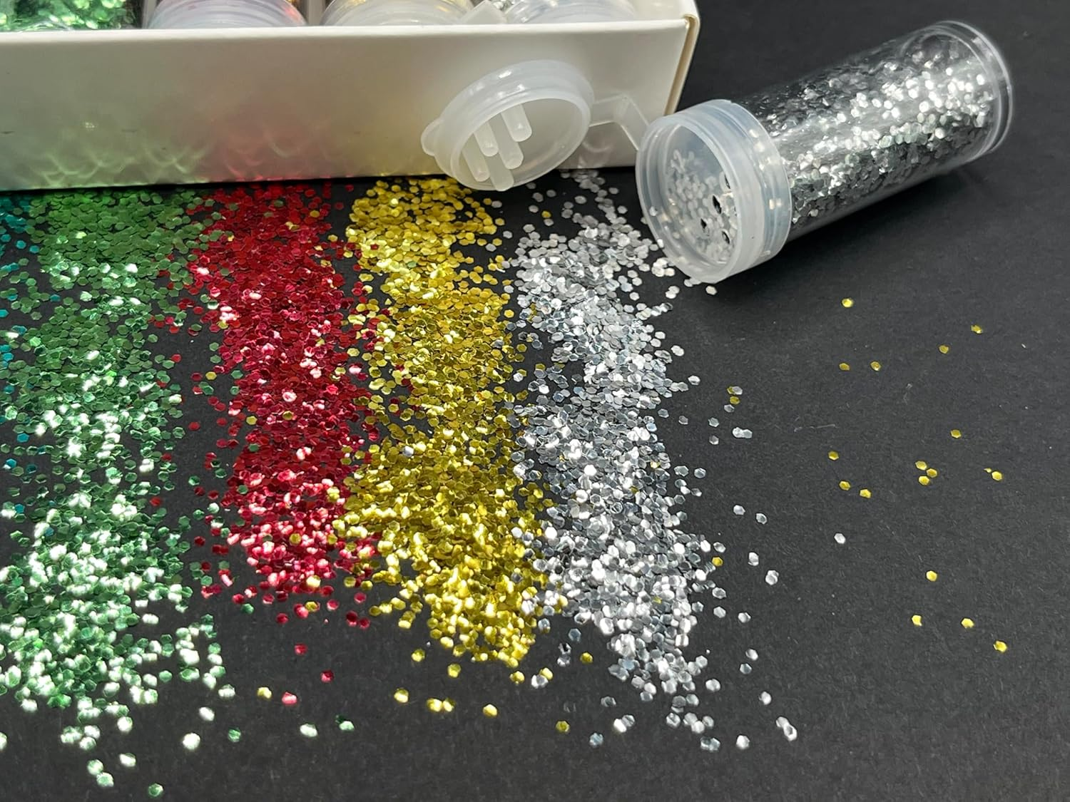 Unicorn Sparkle Association Non-Toxic Biodegradable Glitter, Set of 8 Colors, 24 Grams image number 3