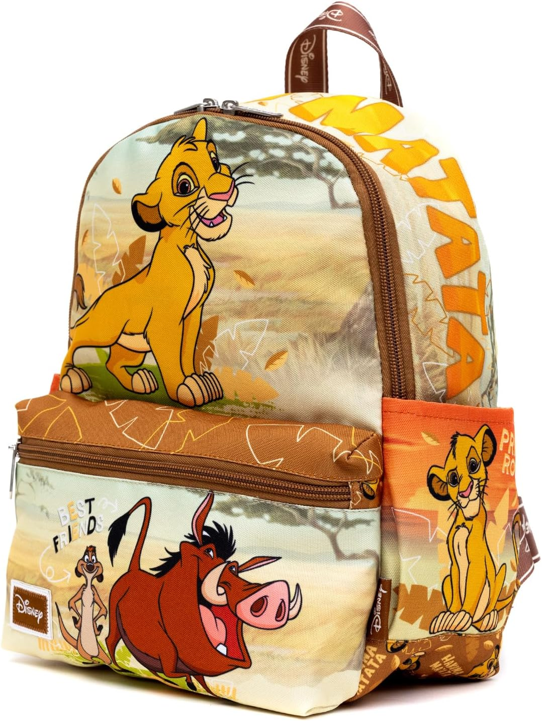 Wondapop Lion King 13" Nylon Backpack, Lion King, 13", Traditional Backpacks image number 6