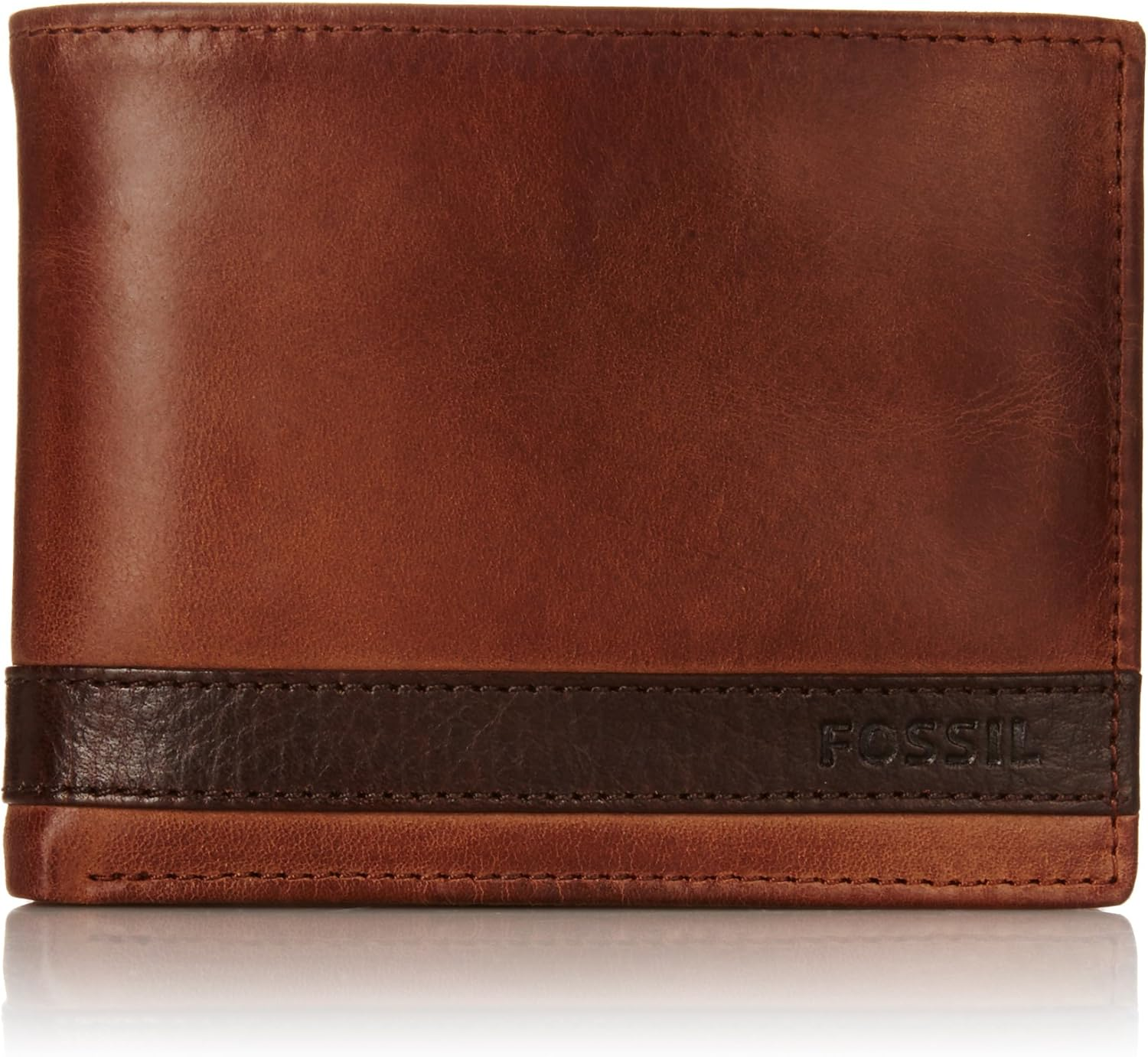 Fossil Men'S Quinn Large Coin Pocket Bifold Wallet