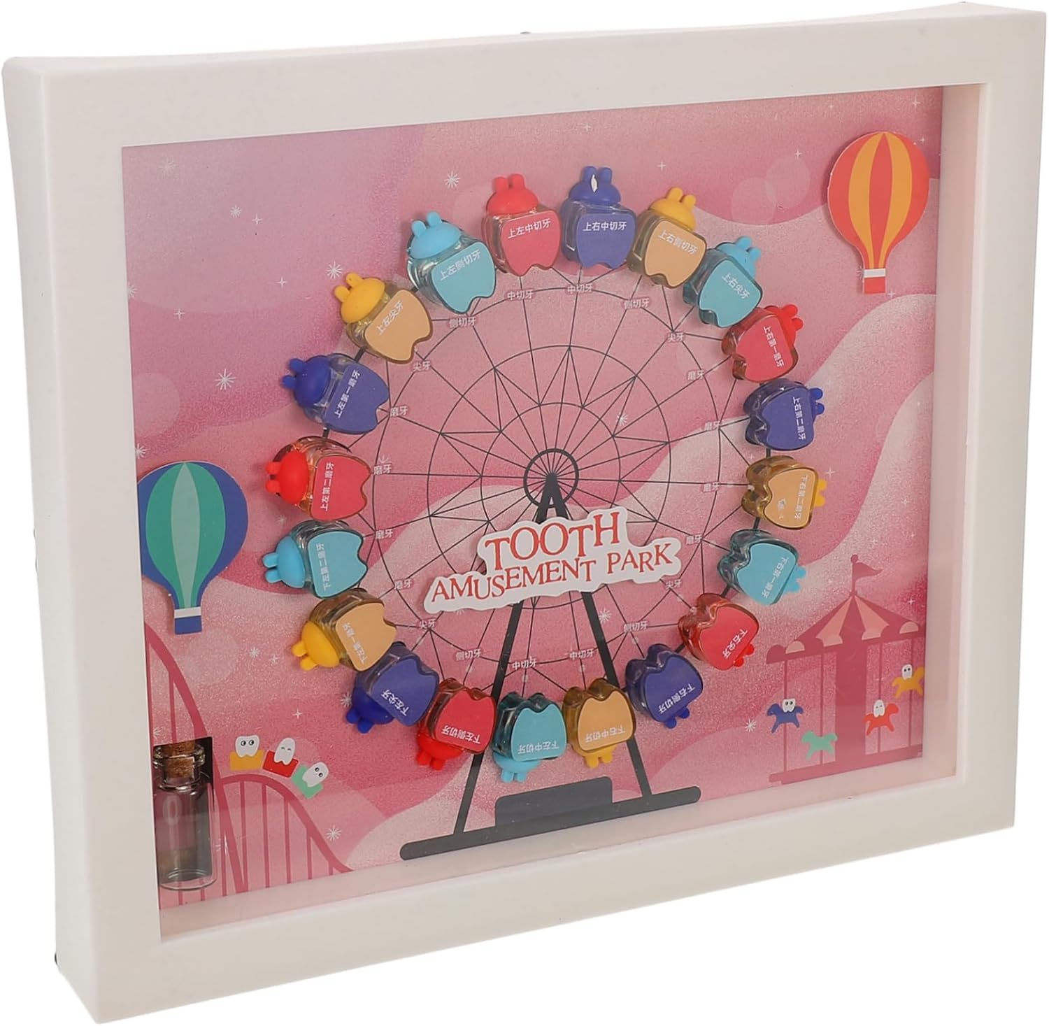 VICASKY Tooth Box Decorative First Tooth Keepsake for Boys Durable Storage Holder Compact Design for Newborn Memories Elegant Nursery Decor image number 1