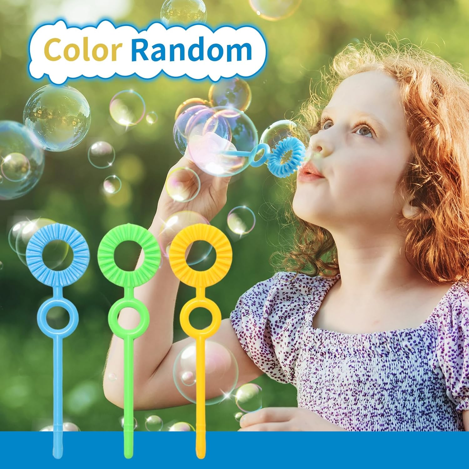 Bubble Makers 50Pcs Bubble Wands Bubble Blowing Tools