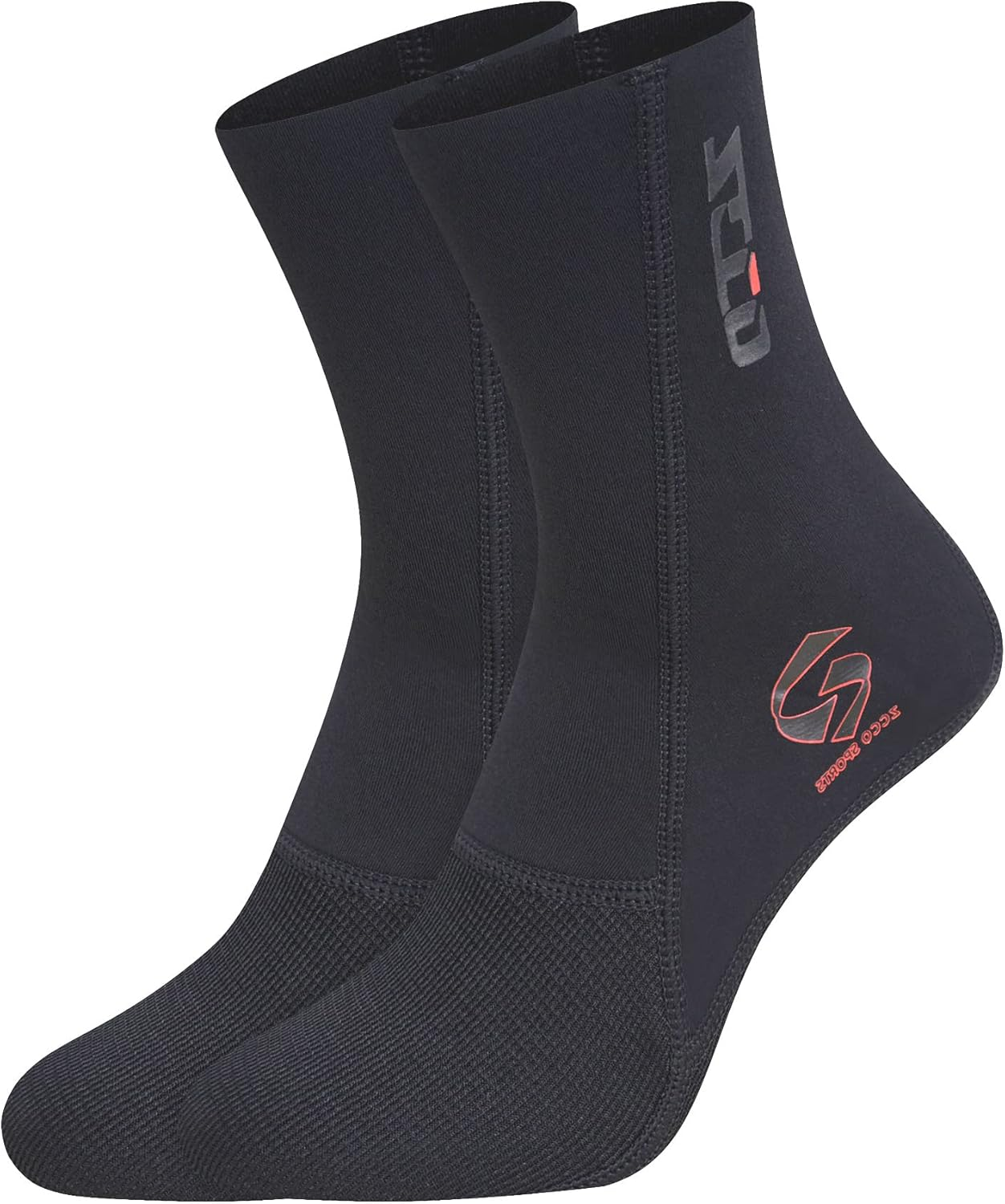 ZCCO 1.5Mm/3Mm Neoprene Diving Socks,Beach Water Socks for Men Women,Swim Socks for Diving,Snorkeling,Surfing,Water Sports image number 3