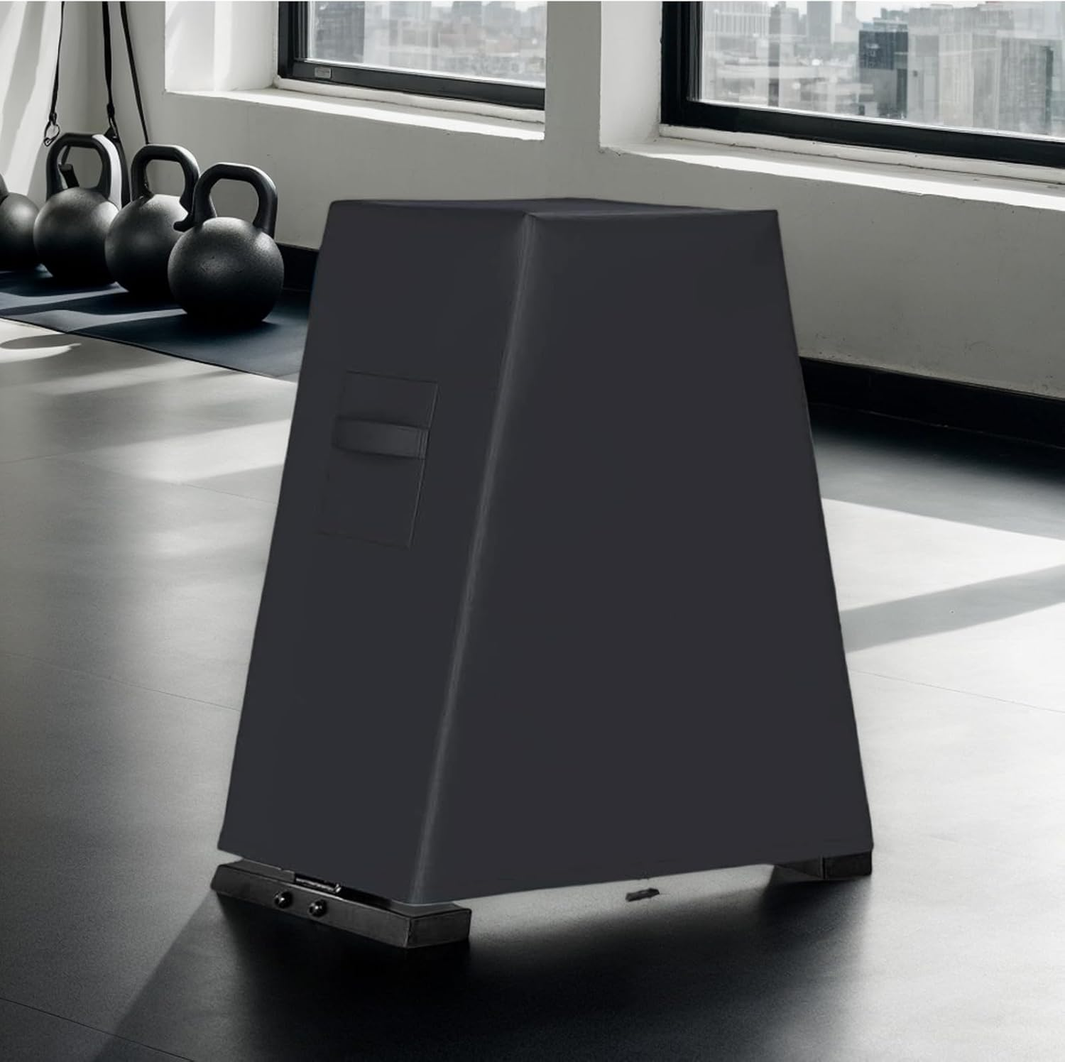 A Frame Dumbbell Rack Cover | Waterproof Dumbbell Storage Rack Cover | Adjustable Protective Fitness Equipment Bracket Shield for Home Gym image number 5