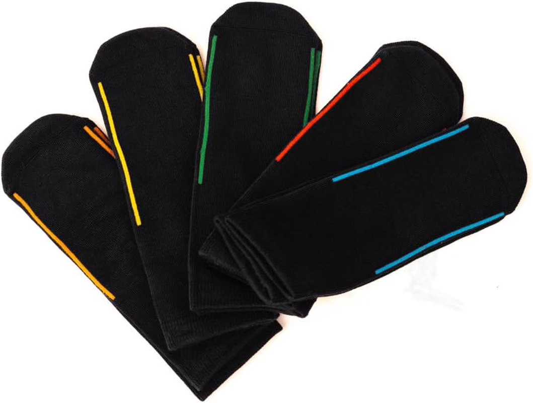 Easy-On Socks &ndash; Bamboo, Seamless Feel (Pack of 5) for Kids with Guiding Line