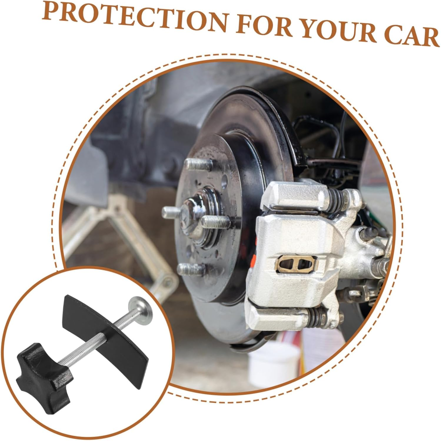 VALICLUD Brake Piston Reset Tool for Front Wheel Caliper Adjustment Heavy Duty Brake Pad Installation Kit for Automotive Repairs and Maintenance image number 3