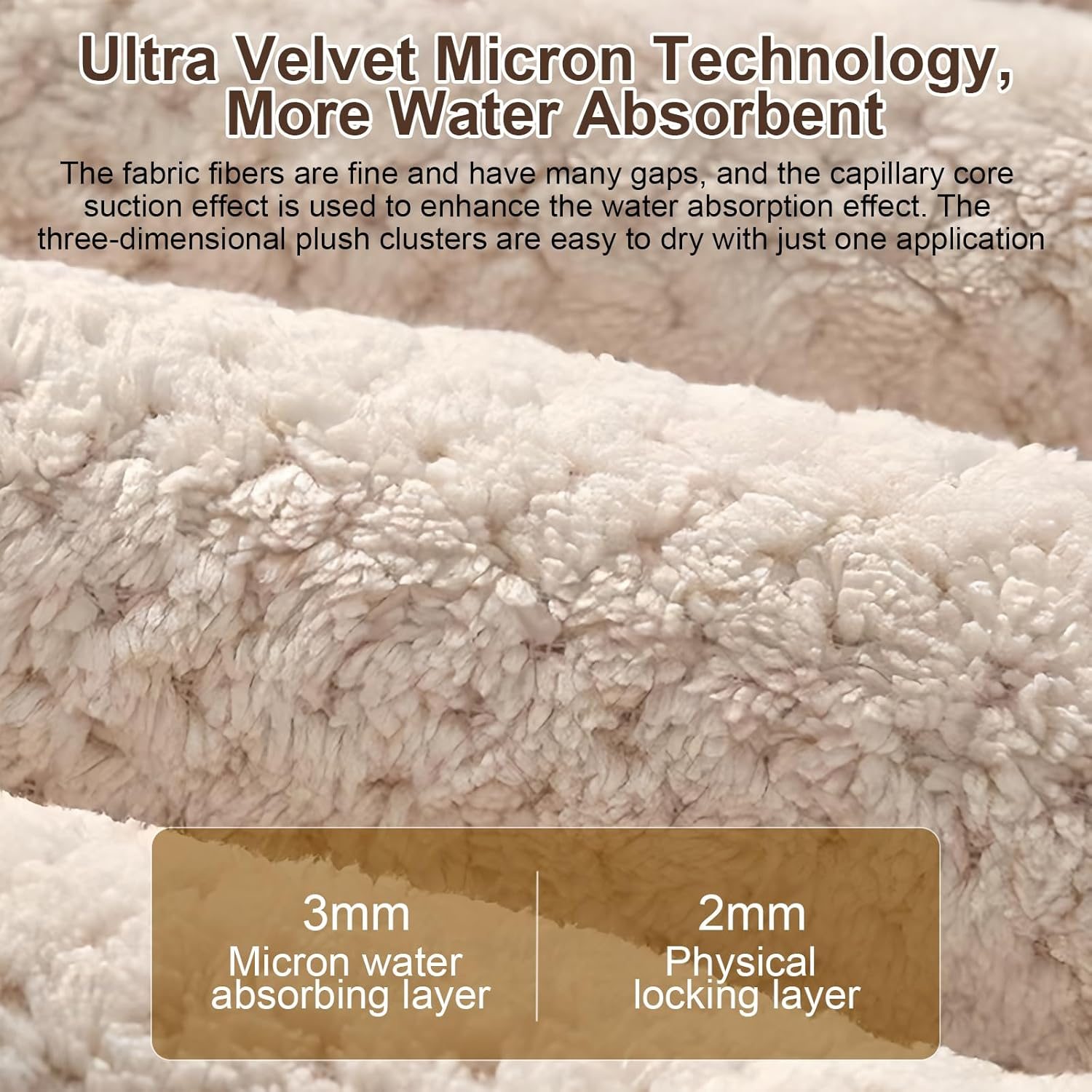 Luxury Large Hair Turban Towel for Women Girls, Quick Dry Super Absorbent Hair Drying Towel with Elastic Band, Soft and anti Frizz Hair Turban Microfibre Towel for Wet Hair Long Thick Curly