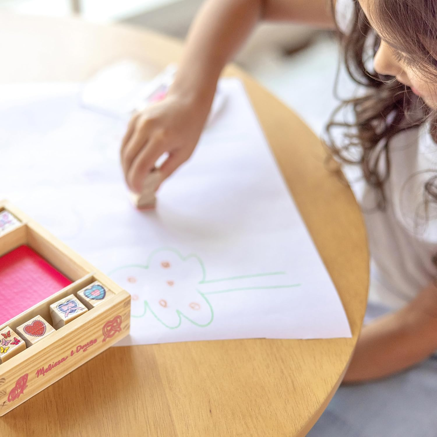 Melissa and Doug - Butterfly and Hearts Stamp Set image number 2