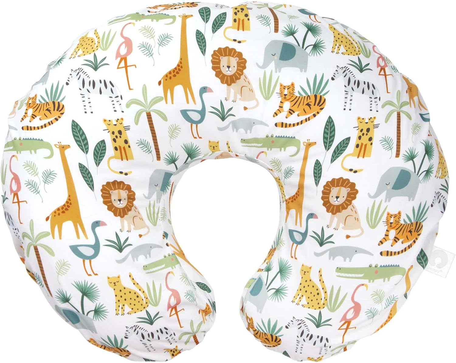 Boppy Original Support Nursing Pillow Cover, Colorful Wildlife, Soft Cotton Blend, Fits All Boppy Original Nursing Supports for Breastfeeding, Bottle Feeding, and Bonding, Cover Only image number 6