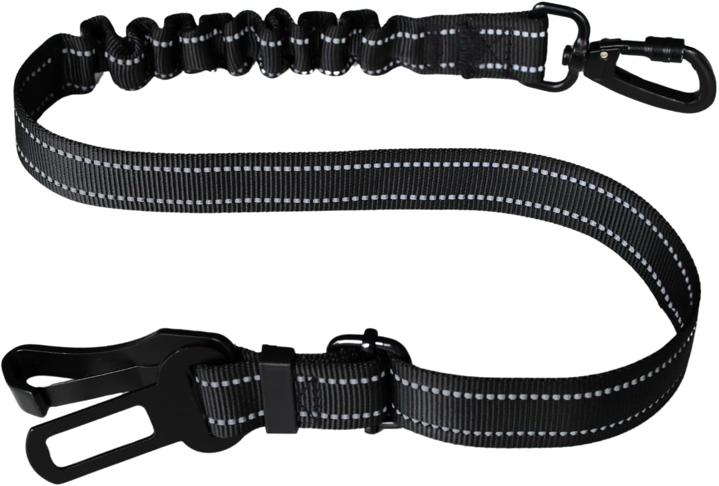 EASERIA Dog Seat Belt for Car, Premium Car Dog Belt, Elastic Dog Seat Belt with Shock Absorption, Adjustable Length 50-72-80 Cm, for Small and Medium Dogs, Blue