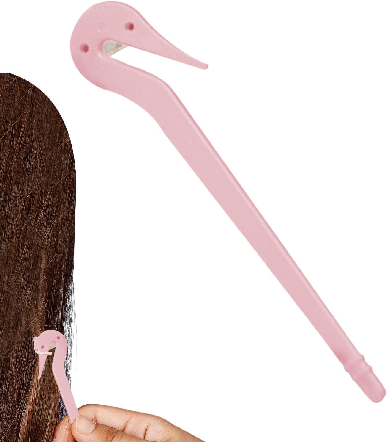 Hair Elastic Tie Cutter - Elastic Cutter for Hair Ties | Portable Elastic Hair Ties Cutter Tool, Elastic Tie Cutter for Kids Girls Hair Bands - Yellow image number 7